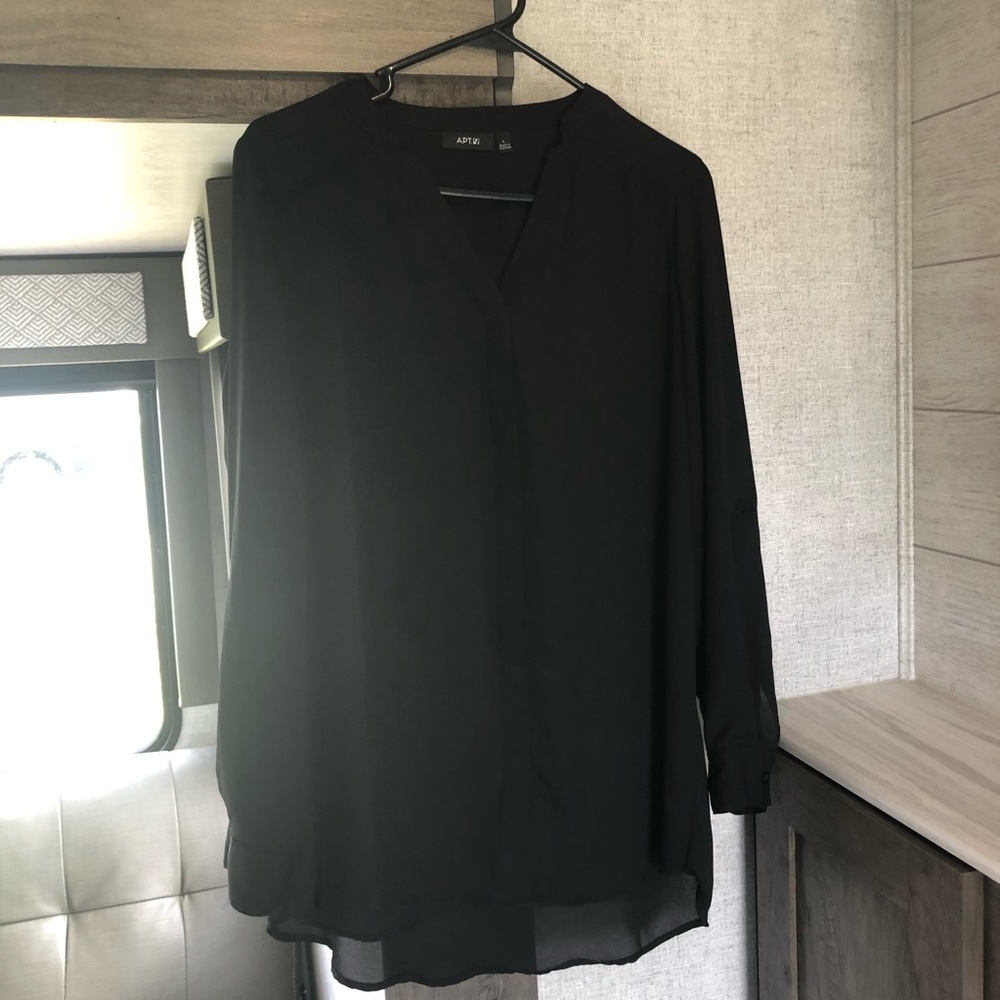 Black Sheer button up